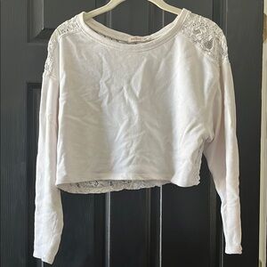 Off White Lace back Women's Top